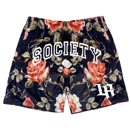 Floral Mesh Shorts